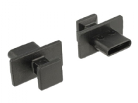Delock Dust Cover for USB Type-C Female - Dammskydd - svart (paket om 10)