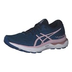 ASICS Nimbus 24 Road Running Shoe for Woman Blue Pink 5 UK