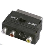Adaptateur Peritel vers RCA Video Audio Switch Entree Sortie
