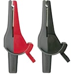 Beha Amprobe 370012 Jeu de pinces crocodiles de sécurité femelle 4 mm CAT III 1000 V, CAT IV 600 V rouge, noir