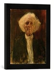 Kunst für Alle 'Encadré Image de Gustav Klimt Study of The Head of a Blind Man, en Pression dans Le Cadre de Photos, 30 x 40 cm Fait Main de qualité, Noir Mat