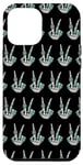 Coque pour iPhone 12 Pro Max Squelette Turquoise Main Peace Western Cowboy Motif Cowgirl