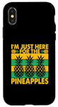 Coque pour iPhone X/XS Bromeliaceae - I'm just here for the comestible fruit ananas
