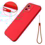 Motorola Moto G84 5G silikon skal - Röd
