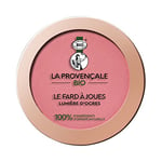 La Provençale Bio - Le Fard à Joues Lumière d'Ocres Certifié Bio - Blush Effet Bonne Mine - Pour Tous Types de Peaux - Teinte : Rose Grès (01), Crayon, Naturel