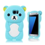 Samsung Baby Bear Galaxy S7 Edge Silikonskal - Blå