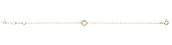 James Moore TH BR606 9ct Yellow Gold Cubic Zirconia Open Jewellery