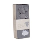 JaBaDaBaDo Presentkit babyfilt grå &amp; elefant nappkompis