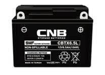 12V CBTX6.5L-BS MC-batteri 6,5Ah 139 x 66 x 102 mm
