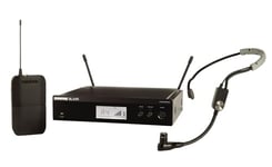 Shure BLX14R/SM35 UHF Wireless Microphone System - Perfect for Speakers, Performers, Presenting - 14-Hour Battery Life, 300 ft Range | SM35 Headset Mic, Single Channel Rack Mount Receiver | K3E Band