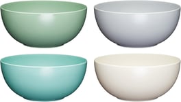 Kitchencraft Colourworks Plastic Bowls, Unbreakable Pasta Bowls, Lightweight Sha