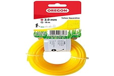 Oregon 69-406-Y Yellow Square Strimmer Line/Wire for Grass Trimmers and Brushcutters, 2.0 mm x 15 m
