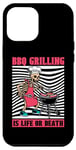 Coque pour iPhone 12 Pro Max Bbq Squelette - Viande Grill Grille Barbecue