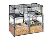 Ferplast Stort Modulopbygget Hamsterbur Med Tilbehør