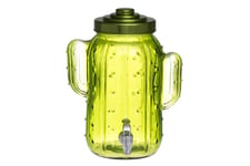 Glasbehållare med tappkran - Kaktus Grön 5 Liter