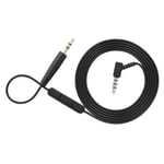 3,5 mm till 2,5 mm ljudkabel för Bose Oe2-headset med mikrofonvolymkontroll linjekontroll hörlurssladd