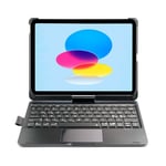 iPad 11" (2025) / iPad 10.9" (2024/2022) Xceed CoverKey Wireless Keyboard med Skal (XCCK08SCBLK) - Nordic layout - Black