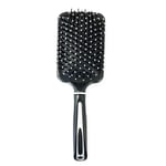 HAIR BRUSH LARGE PADDLE Tangle Free Cushion Massage Comb Brush Black G0203 UK