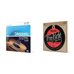 D'Addario Silk & Steel Acoustic Guitar Strings - EJ40 - 6 String - Light, 11-47 & Guitar Strings - Pro-Arte Classical Guitar Strings - EJ45 - Nylon Guitar Strings - Silver Plated Wound, 1-Pack