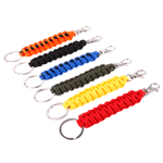 Outdoor Survival Kit Parachute Cord Keychain Military Emergency Black