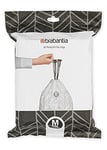 Brabantia 138829 PerfectFit Bin Liners Size M/60 Litre Thick Plastic Trash Bags