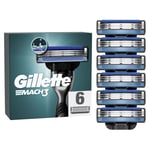 Lames De Rasoir Pour Homme Mach3 Gillette - Le Paquet De 6 Lames