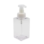 FOONEE Foaming Soap Dispensers Pump-Bottles, 450ml/15 Oz BPA-Free Resuable Empty Hand Sanitizer Bottles, Square Shampoo Shower Gel Emulsion Dispenser For Kitchen Bathroom