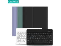 USAMS Winro case with keyboard iPad 10.2" green case-white keyboard/green cover-white keyboard IP1027YR02 (US-BH657)