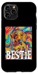 Coque pour iPhone 11 Pro Bestie Dog Best Friend Puppy Love