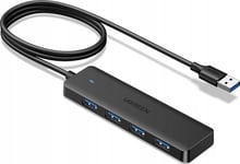 Hub Ugreen Cm219 35574 Med 4 Usb-A 3.0-Portar Och Usb-A 3.0-Kabel På 1 M - Svart