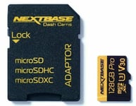 Genuine Nextbase 128GB U3 High Speed Dash Cam MicroSD Card And Adapter 