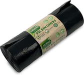 ADDIS 50L DEGRADABLE KITCHEN WASTE BIN LINER BLACK - 20 BAGS