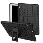 RZL PAD & TAB cases For Huawei Mediapad T3 10 AGS-W09/L09/L03 9.6 Hybrid Rugged Silicone Hard PC Shockproof Case for tablet huawei t3 10 Case Cover (Color : Black)