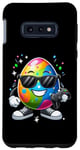 Coque pour Galaxy S10e Manette de gamer vidéo œuf de Pâques portant des lunettes de soleil jouant