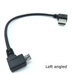 Left Angle 0.2m Câble Micro USB mâle/USB coudé à gauche/droit 0.2m/20cm,, cordon Charge court données Nipseyteko