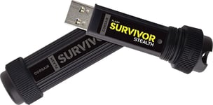 Corsair CMFSS3B-256GB Flash Survivor Stealth 200 m 256 GB USB 3 256 GB, Black
