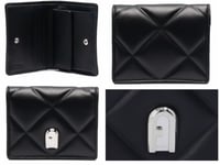 Furla 1927 Quilted Wallet Leather Purse Wallet Bag Billfold New