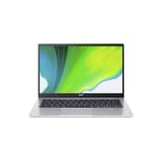 Acer Swift 1 SF114-34 - Intel Celeron - N4500 / jusqu'à 2.8 GHz - Windows 10 Home 64 bits en mode S - UHD Graphics - 4 Go RAM - 64 Go eMMC - 14" IPS 1920 x 1080 (Full HD) - Wi-Fi 6 - Argent pur - clavier : Français