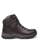 Karrimor Mens Skiddaw Walking Boots Waterproof Metal Eyelets Breathable Shoes - Brown Leather Size UK 9