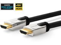 Pro HDMI 12.5 Meter Metal Head - HDMI 2.0 4K - 2K 60Hz - high performance Professional AV, HDCP, CEC, ultra flexible, Metal Housing - Warranty: 12Y