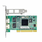 Jeirdus Intel Chipset 82546 Dual Port Gigabit 8492MT PCI Server Network Card 1000M RJ45 NIC Ethernet Desktop Adapter