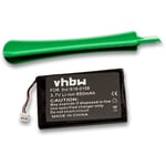 vhbw 1x Batterie compatible avec Apple iPod M9244LL, M8976LLA, M8948LLA, M8976LL/A, M8976LL lecteur de musique MP3 (850mAh, 3,7V, Li-polymère)