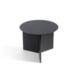 HAY - Slit Table Round - Black - Svart - Sidobord - Metall