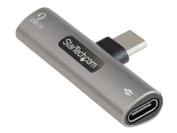 StarTech.com USB-C-ljud- och -laddningsadapter - USB-C-ljudadapter med USB-C-hörlurs-/headsetport och 60 W USB Type-C Power Delivery Pass-through-laddare - För telefon/surfplatta/bärbar dator med USB-C - Dockningsstation - USB-C