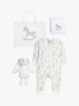 The Little Tailor Baby Sleepsuit and Bunny Gift Set