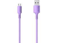 Somostel USB cable Pro-link microUSB 3A cable 1.2m silicone violet Safe shopping with home delivery