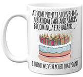 Funny Birthday Mug for Women Men - Fire Hazard - Rude Birthday Mugs Present Gifts for Friend Colleague Mum Dad Auntie Uncle Sister Daughter, 11oz Ceramic Coffee Mugs Humour Joke Banter Cup