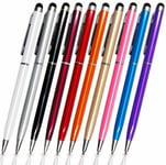 10x 2 In 1 Ballpoint Pen Touchscreen Stylus For Iphone Ipad Samsung Android