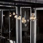 Konstsmide Startset ljusslinga, utomhus, 10 lampor, LED, E27, 9,15 m