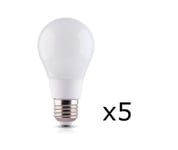 LED-lampa E27 8W 230V 6000K 5-pack, Kallvit